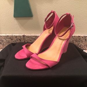 JustFab Pink Wedge Sandal